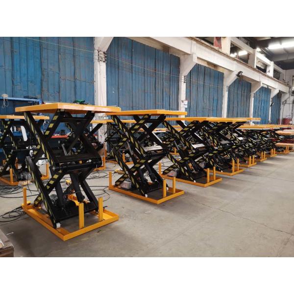 350kg Hydraulic Electric Mobile Double Scissor Lift Table Cart 70