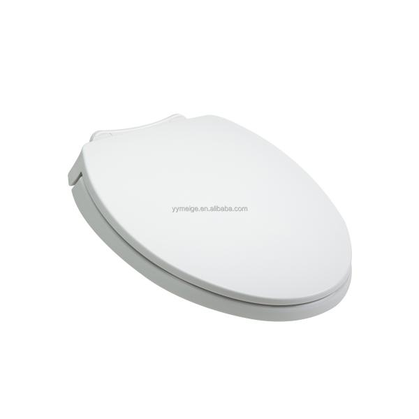 O Shape Lid Round Toilet Seat Cover 435*365*465mm with Buffer Cover Plate Soft Closing PP Slow Silent Closed