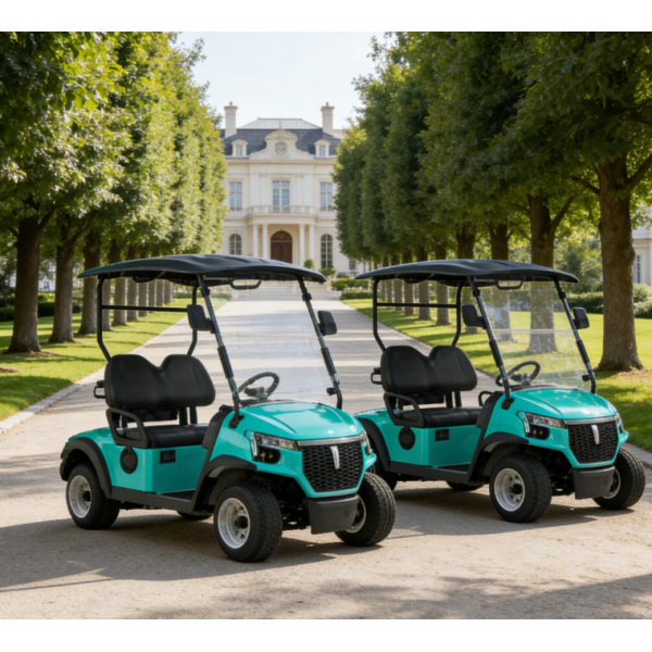 Coastal Light Enjoyment 2-Seater All-Scenario Silent Comfort Electric Golf Cart Customized Lead-Acid Battery