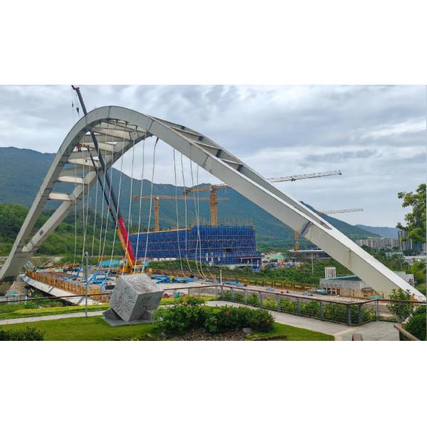 Puente de armadura de acero en forma de H Edificios de paneles de acero portátiles de trabajo pesado