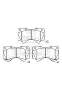 Toyota Land Cruiser 5700/Land Cruiser Plaquettes de frein avant en céramique 04465-60280