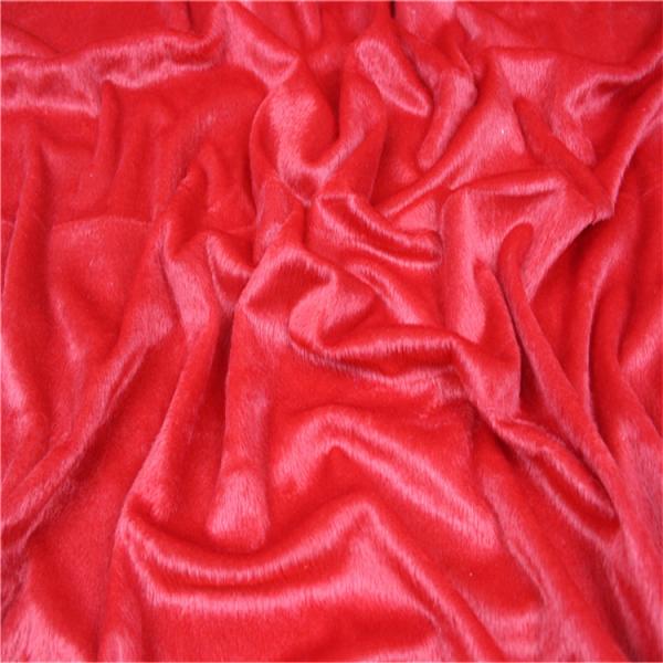 Commercial Soft Toy Making Fabric  Velboa Plush Fur Fabric For Home Textile