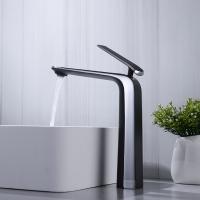 Gris simple moderne en laiton du robinet 1.2GPM d'évier de navire de trou d'OEM