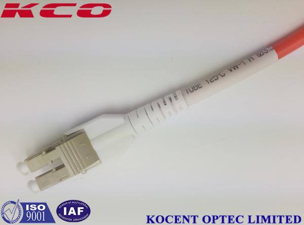 Lc Fiber Optic Patch Cord , OM1 62.5/125 Multimode Fiber Optic Patch Cables