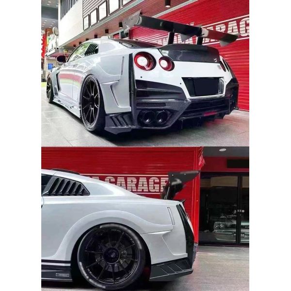 Gtr35 Body Kit Bumper Nissan Body Kit Hood Wheel Eyebrow Spoiler
