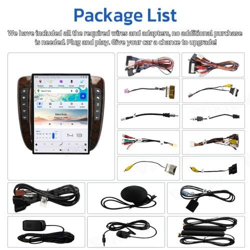 Android Touch Screen Auto Radio Carplay Para GMC Yukon Silverado Tahoe Suburban 2007-2014