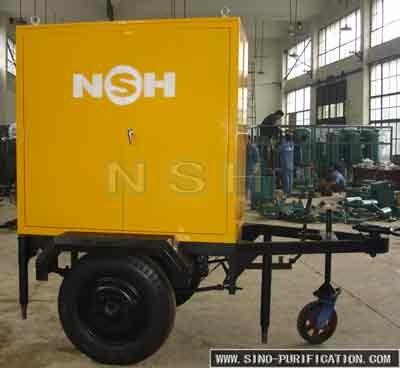 le mobile 11kW a enfermé le bas épurateur d'huile de dégazage de transformateur de vide de la capacité 600L/H