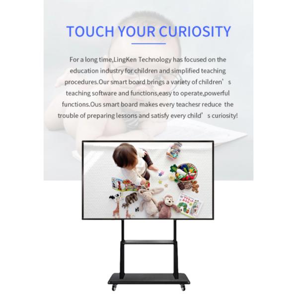 Bluetooth4.0 500W 520cd/M2 Interactive LCD Touch Monitor