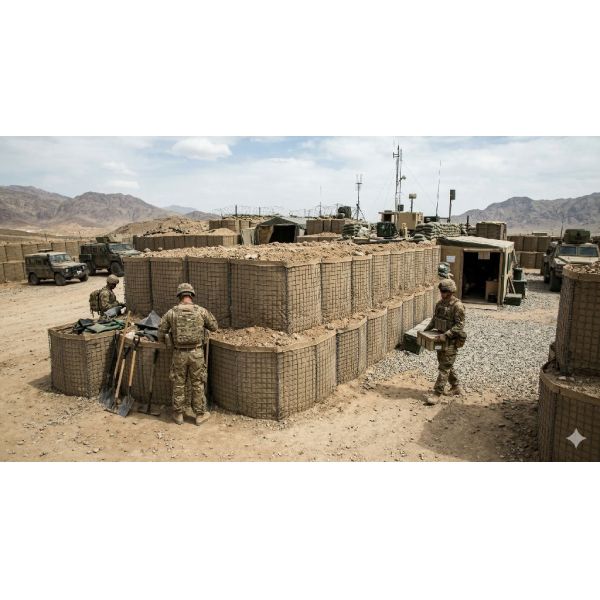 Defense Type Sand Wall Defensive Barriers/Welded Gabion Box Barriers For Sales