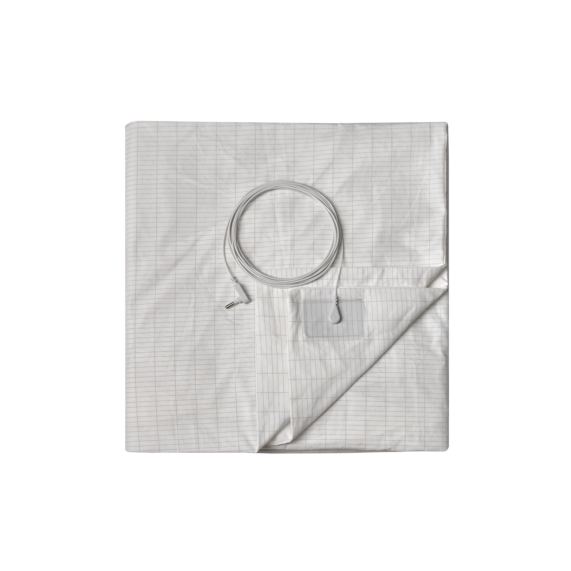 Healthy Grounding Fitted Bed Sheets Earthing with 38cm Bedskirt Earthing Sheets With Earth PU Cord Grounding Safe Adapter