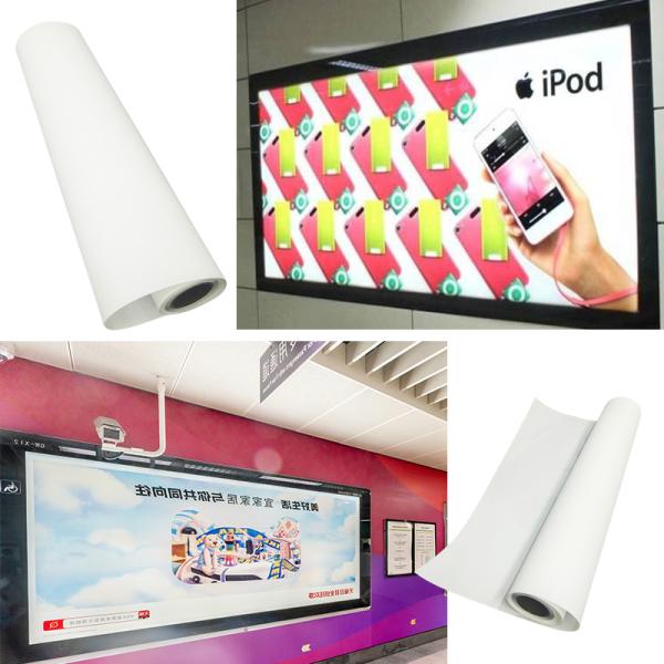 Eco-solvent Frontlit Printing Film 200 Micron Backlit Film Roll For Light Box