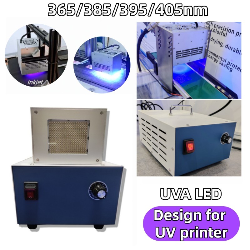 High Power 600Watt 8060 UV LED Curing Lamp for Ink Paint Adhesive Inkjet Screen Printing 395nm 3D PCB Board LCD Screen