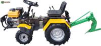 Tracteur compact 4 roues à roues réversibles à charrue à essence Mini-tracteur de 18 ch