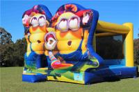 Plato PVC Minions Inflatable Bouncer For Kids Fun / Jumping Castle Bounce House