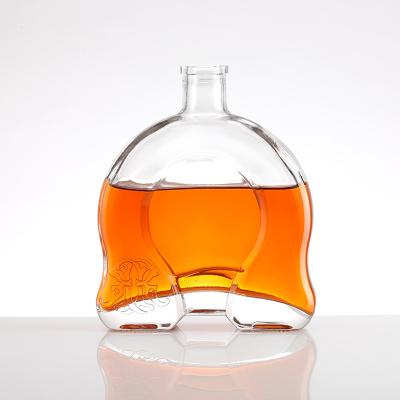 Unique Design 700ml Vodka Glass Bottles for Lids Customize Sealing Type and Well Sealed