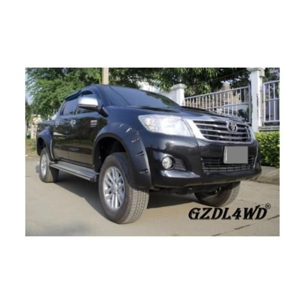 Matte Black Wheel Arch Flares , Toyota Hilux Vigo Fender Flares Pocket Style 2012 - 2014