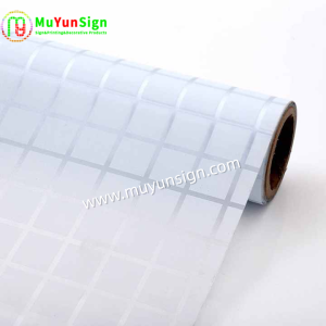 Square 3D Frosted Glass Film Tear Resistance for Glass Door Decoration