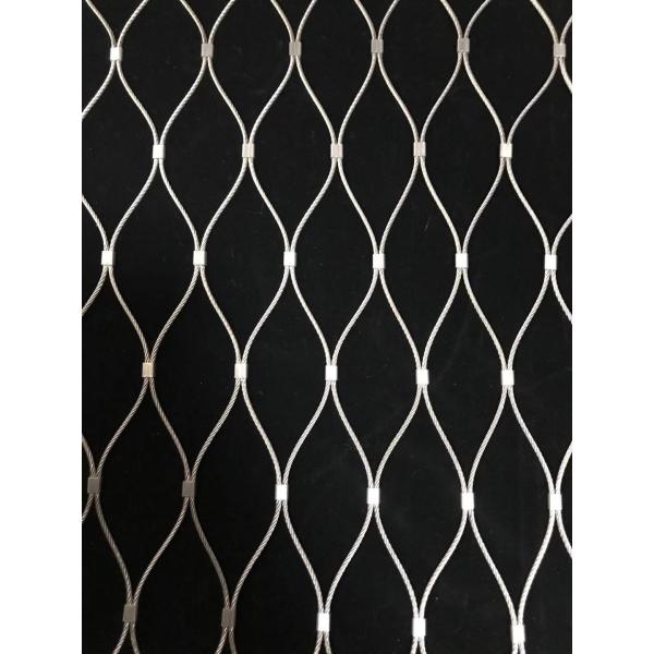 Silvery Stainless Steel Ferrule Mesh Corrosion Resistance For Zoo Animal Protection