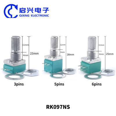 360 Degree Stepless Rotary Potentiometer Conductive Plastic Potentiometer 357 22E B202