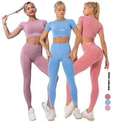 S/M/L Activwear Gym Women Workout Sets Yoga Leggings Yoga Sem costura conjunto da HEXIN