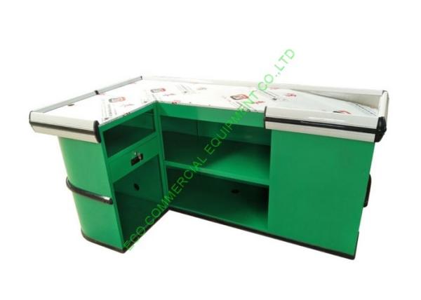 Non Electric Stainless Steel Checkstand Desk / Retail Cash Register Counters