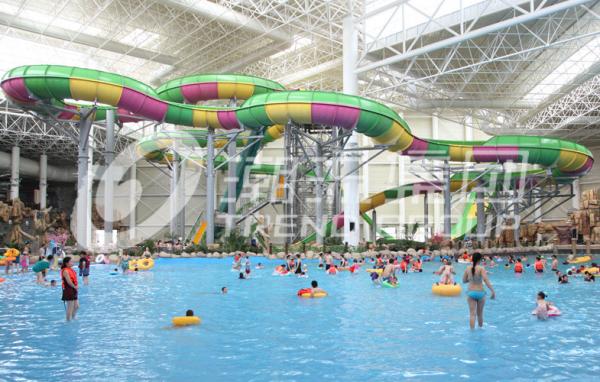 家族の遊園地のための商業ガラス繊維水ジェット コースターのスライド