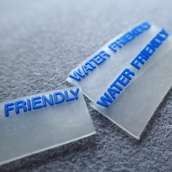 Прозрачный PVC логотипа 3D персонализировал ярлыки одежды