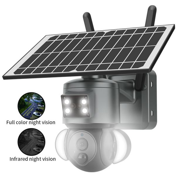 Separable 6W Solar Panel 4G Solar Camera With Built In 12000MAh Battery Pack