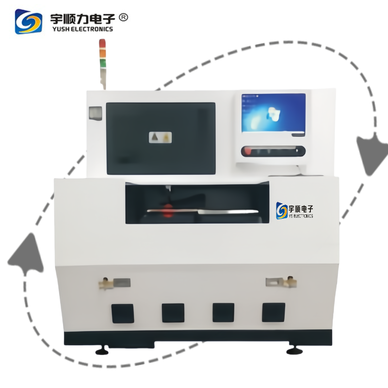 SMT PCB V-Cut CNC лазерная машина для депанелирования двойной платформы FPC/PCB лазерная машина для депанелирования двойной платформы Белый