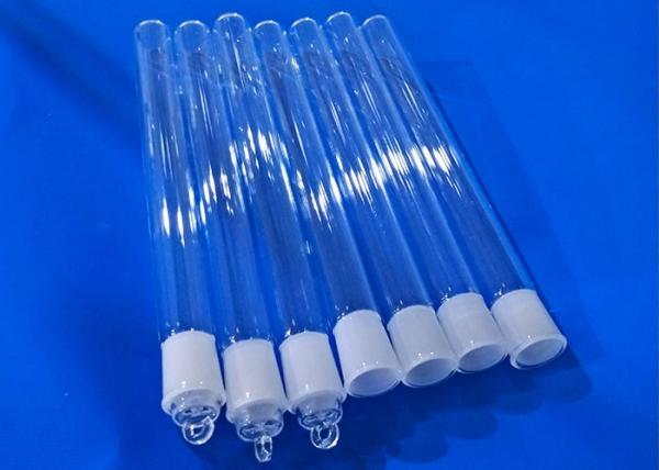 Tubo de ensaio forte do vidro de quartzo da qualidade do vidro de silicone fundido 3mm-300mm da dureza DiameterHigh para o instrumento ótico