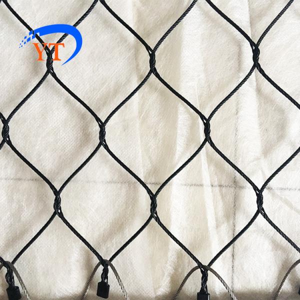 Customized best quality 1.2 mm to 4.0 mm diameter black oxide stainless steel rope wire mesh