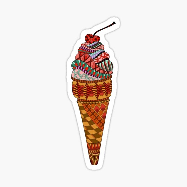 Custom Waterproof Food Kiss Cut Stickers For Ice Cream Van Truck