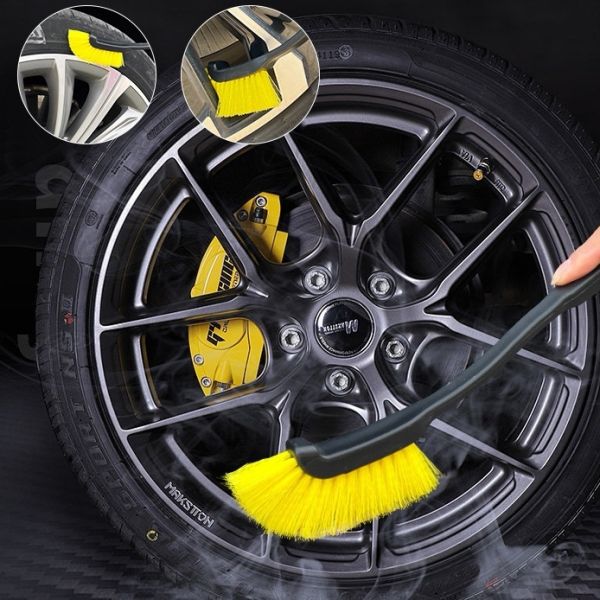 Deep Clean Car Detailing Brushes L Shaped For Car Wheel Rim Gap