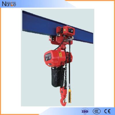 3 Ton Electric Chain Hoist Single phase With Safety Hook , IP54 / IP55