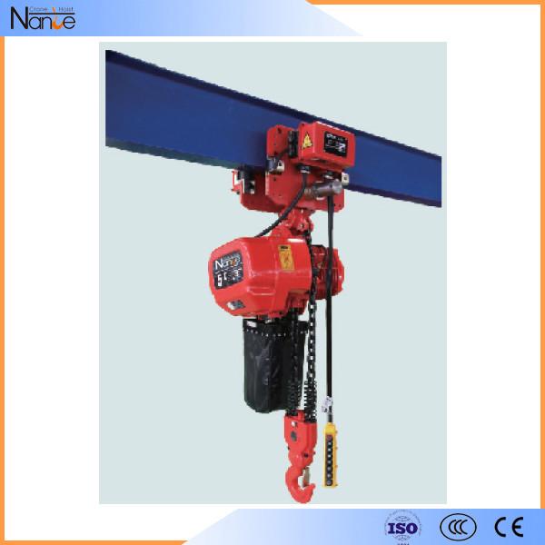 Monophasé électrique de grue à chaînes de 3 tonnes avec le crochet de sécurité, IP54/IP55