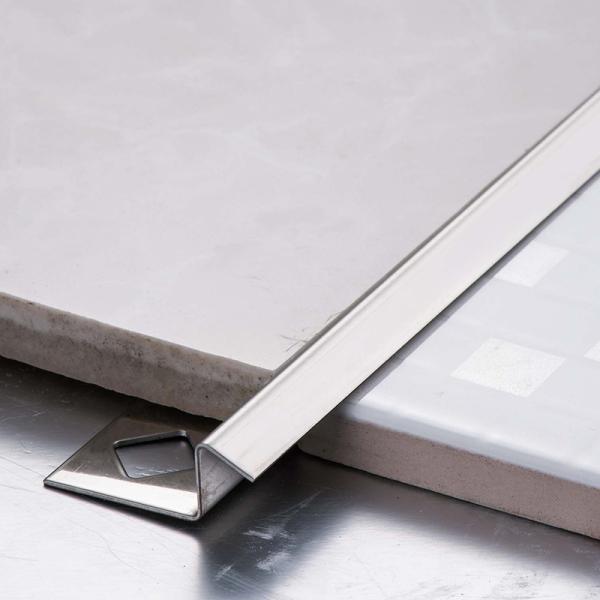 Custom 304 316L Stainless Steel Tile Trim Profiles 6mm 8mm 10mm Height