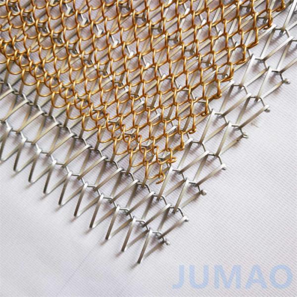 Partition Metal Mesh Curtains Spiral Metal Decorative Mesh