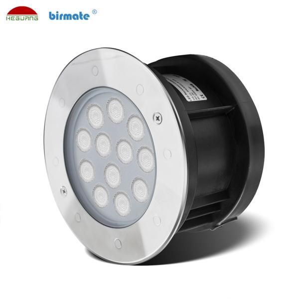 DMX512 Control 12V 316L Stainless Steel Waterproof Outdoor Unground  9W Recessed Underwater Light