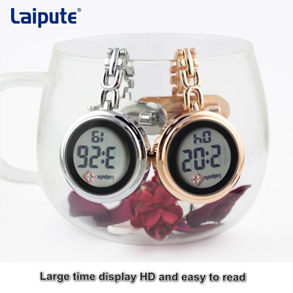34mm Case Digital Fob Watch Organic Glass Pendant Watches For Nurses