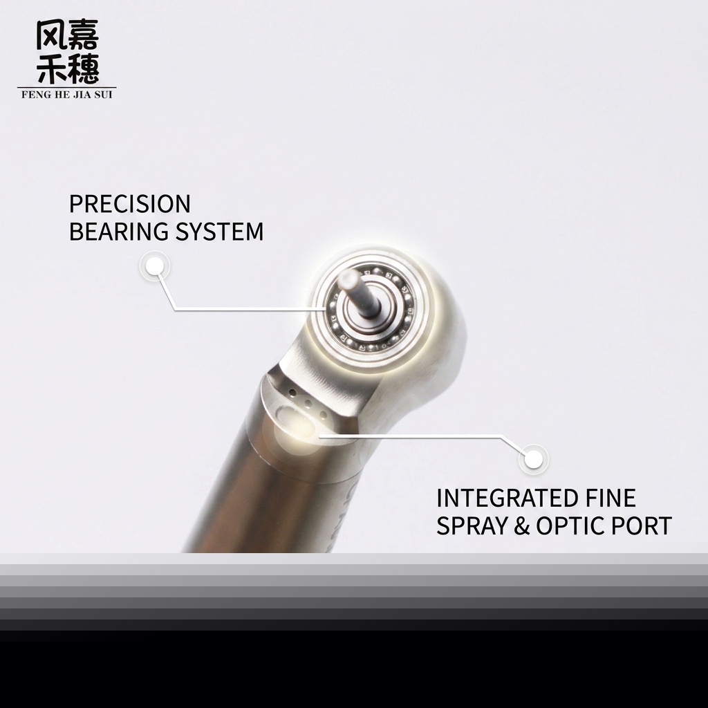 Dental High Speed Handpiece with Germany Original Ceramic Ball Bearing Quick Disconnect Coupler and Ultra Fast Stop