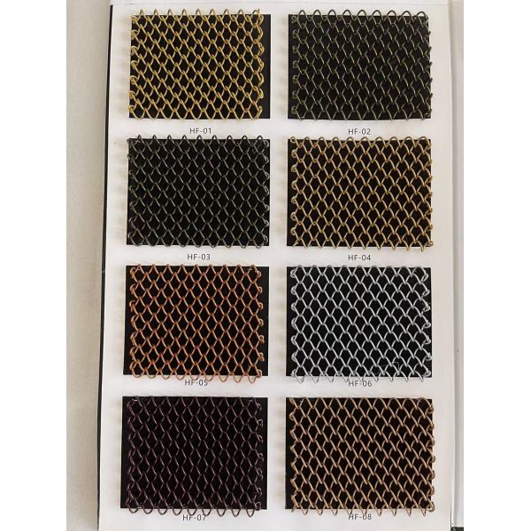 Maille de décoration de chaîne en aluminium de couleur bronzée de longueur de la taille 0.6M 170M pour le rideau