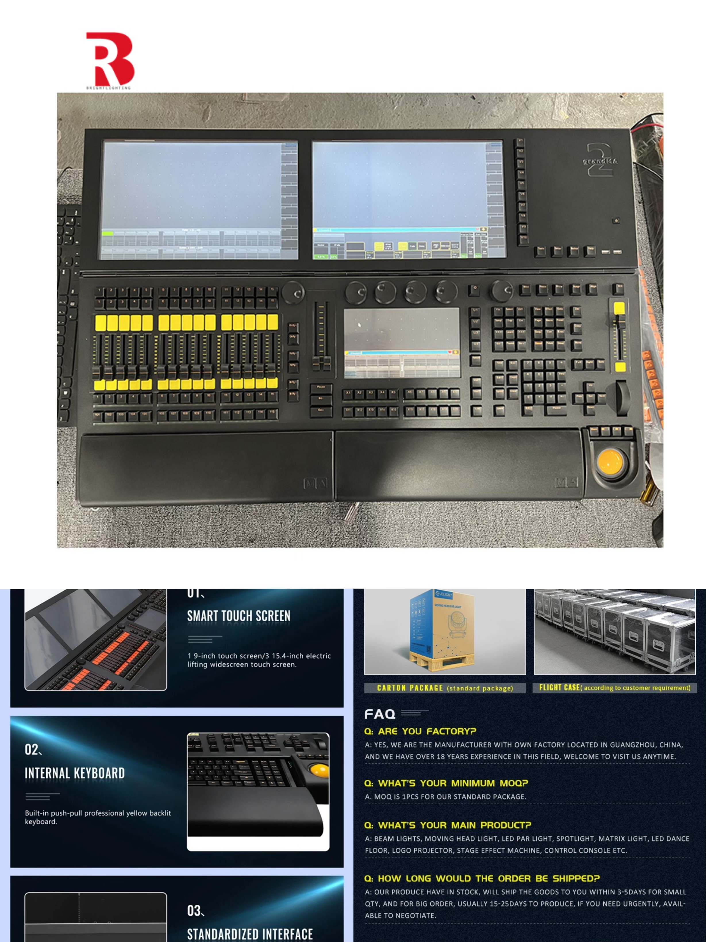 Система управления DMX512 Движущаяся голова Лучшее качество света MA2 Dimmer для событий