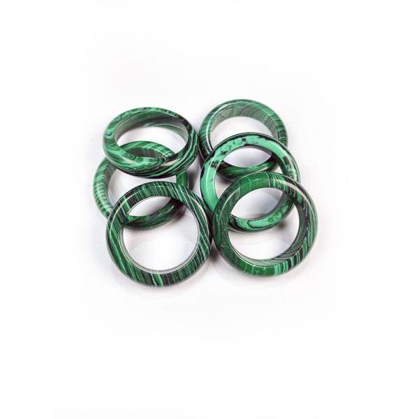 Unique Feng Shui Natural Stone Rings Polished Turquoise Tiger Eye Sodalite Blue Sand Great for Woman's Jewelry Collection