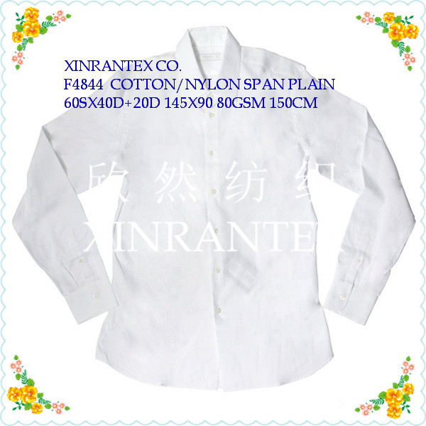 F4844 lady fashion shirt fabric C/N spandex plain 60SX40D+20D 145X90 80GSM 57/58