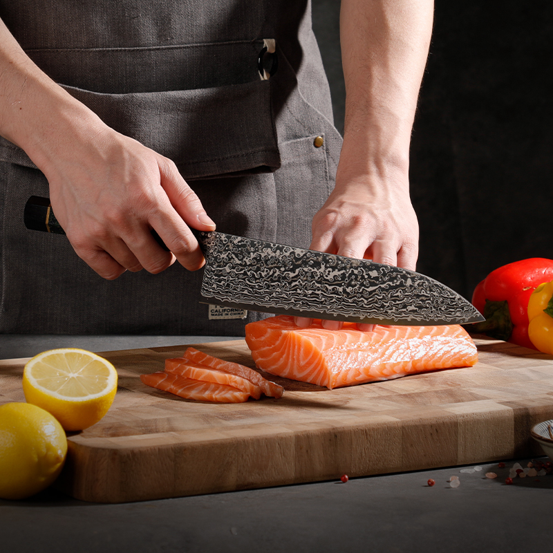 Japanese SLD Steel Gyuto Knife – Hand-Forged 33-Layer Damascus Professional Chef Knife