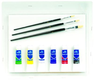 Complete Toddler Watercolor Art Set , Personalized Artist Box Set 11pcs