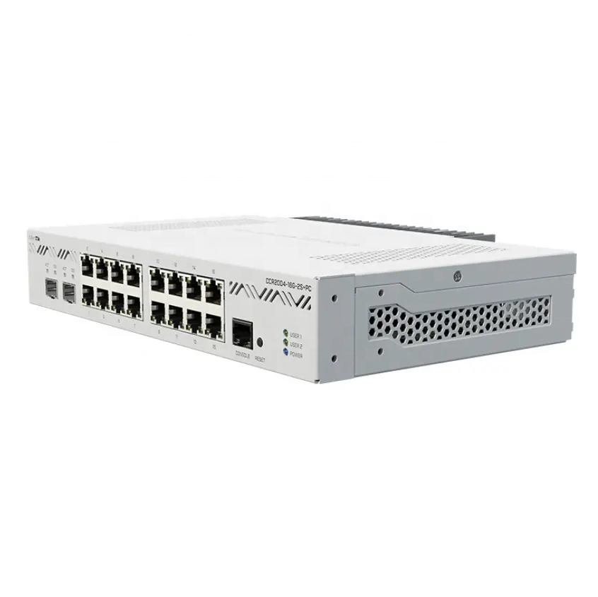 MikroTik CCR2004-16G-2S+ Gigabit Router with 16 Gigabit Ports 20 Gigabit Optical Port and LACP Support