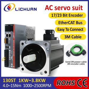 Lichuan AC Servo Motor Drivers Kit LC30E50E Series 10N.m 1.5KW 1500W 220V 4.0/5