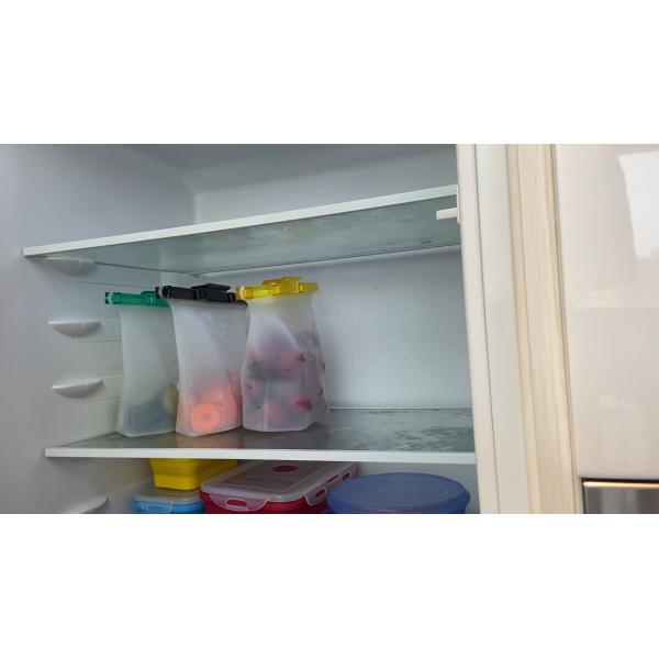 500 мл 1000 мл складной силиконовый пакет для хранения пищи Силиконовые фризерные пакеты