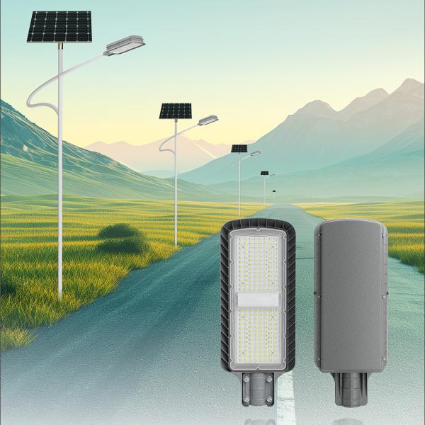 Aluminum Smart Solar Street Light with MPPT Controller and New Lithium Battery for Outdoor Lighting